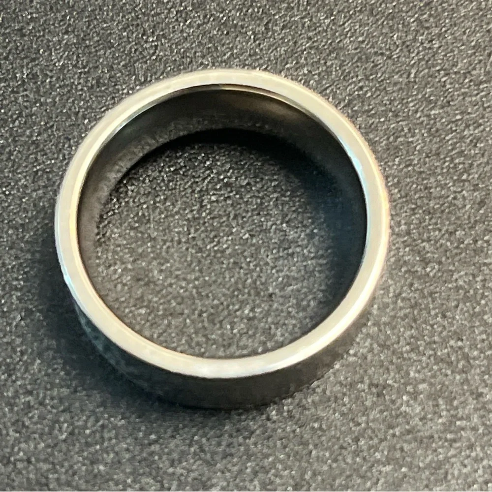 Stainless Steel Cross Prayer Ring - Silver